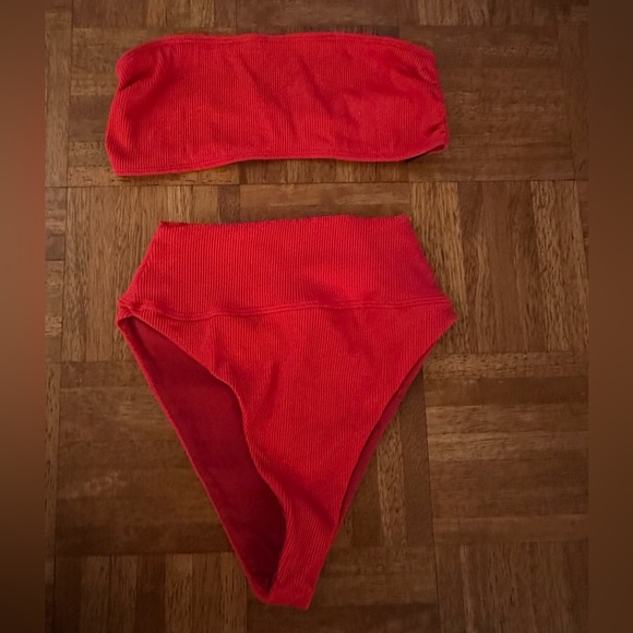 Beach Riot Vibrant Red Bikini Set - Picture 1 of 6